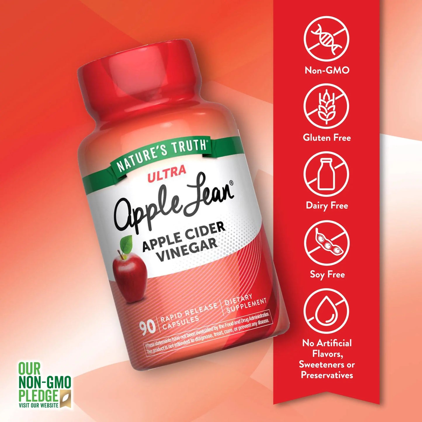 Nature's Truth Apple Cider Vinegar Pills | 90 Capsules | Non-GMO & Gluten Free Supplement Nature's Truth buy supplements Au