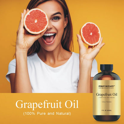 100% Pure Essential Oil - Premium Oil for Aromatherapy, Massage, Topical & Household Uses - 1 fl oz (Grapefruit) First Botany