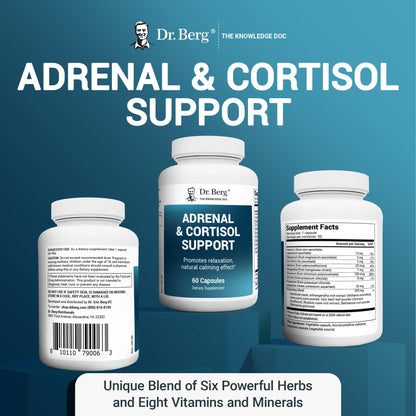 Dr. Berg Adrenal & Cortisol Supplement New Formula - Adrenal Supplement & Cortisol Dr. Berg NutritionalsBuy Supplements Australia
