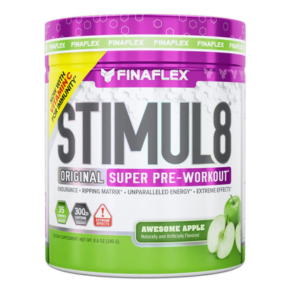 FINAFLEX STIMUL8 Original Super Pre-Workout, Awesome Apple - Energy, Strength FINAFLEX