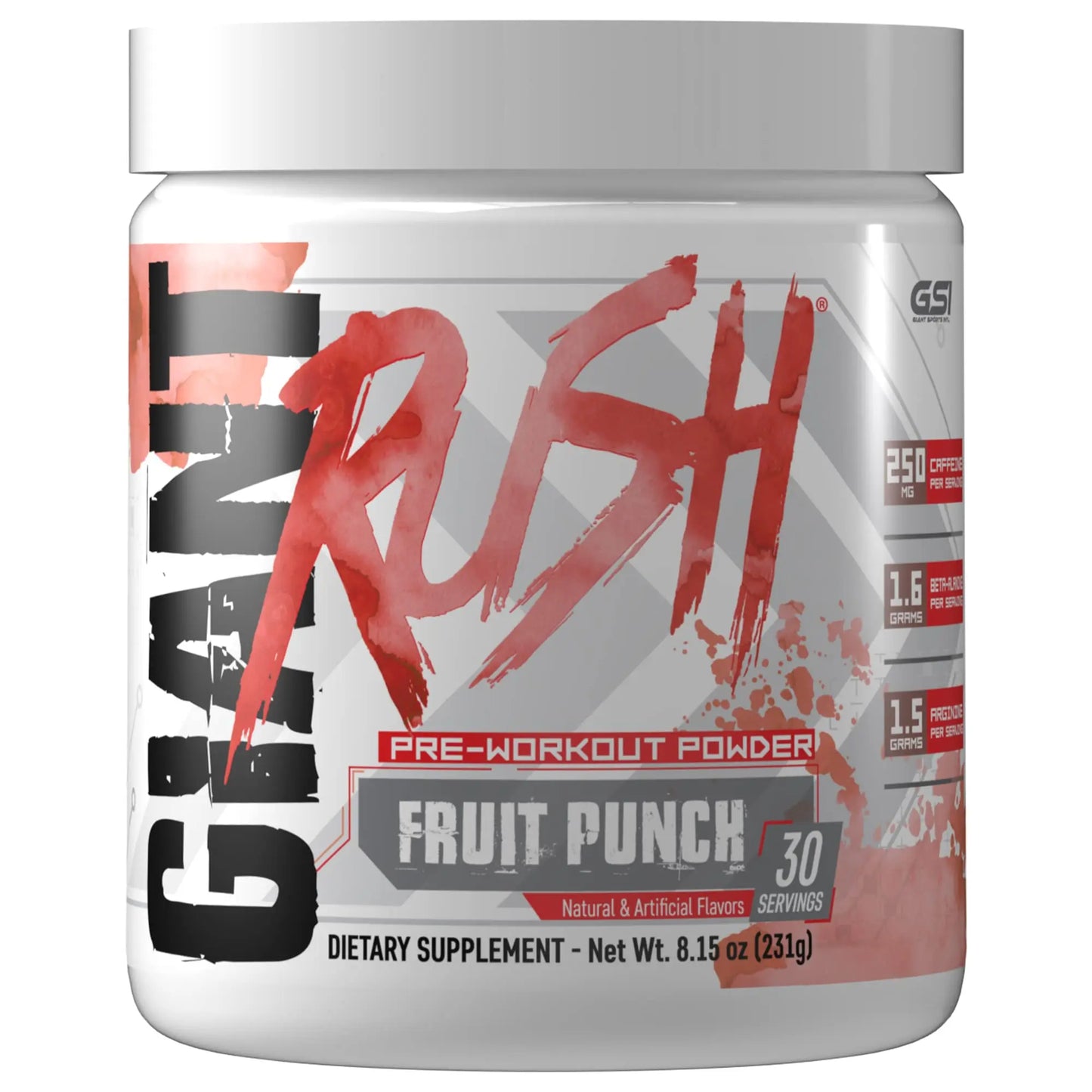 Giant Performance Edge Rush - Preworkout Powder (Fruit Punch) Giant Performance