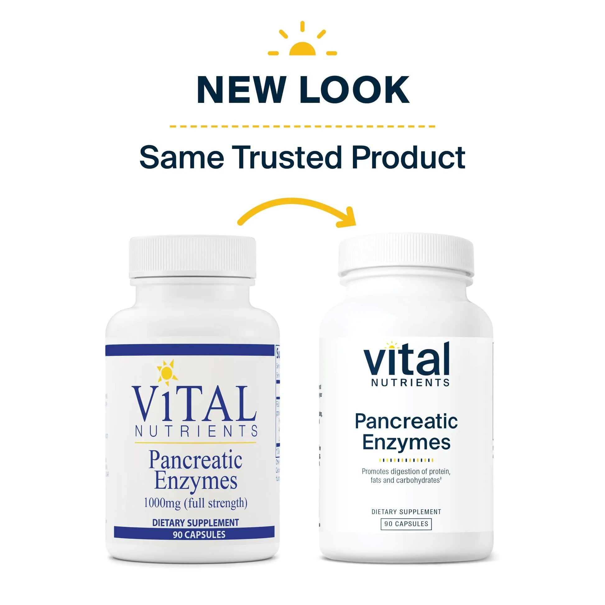 Vital Nutrients Pancreatic Enzymes 1000mg (Full Strength) | Pancreatin Digestion Supple Vital Nutrients