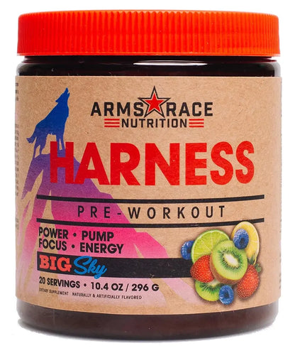 Arms Race Nutrition Harness Pre-Workout, 20 Servings (Big Sky) Arms Race Nutrition