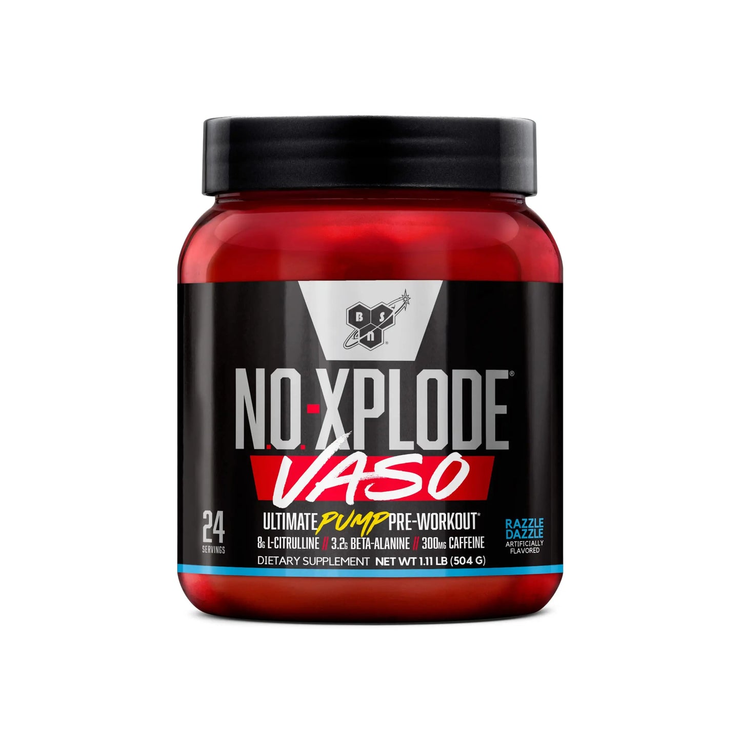 BSN N.O.-XPLODE Vaso Pre Workout Powder with 8g of L-Citrulline and 3.2g Beta-Alanine BSN