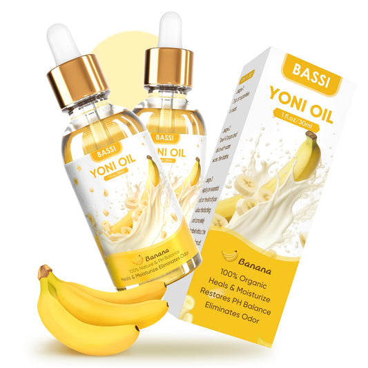2PCS Yoni Oil Organic Feminine Oil Vaginal Moisturizer - Ph Balance for Women - Feminine Deodorant BASSI