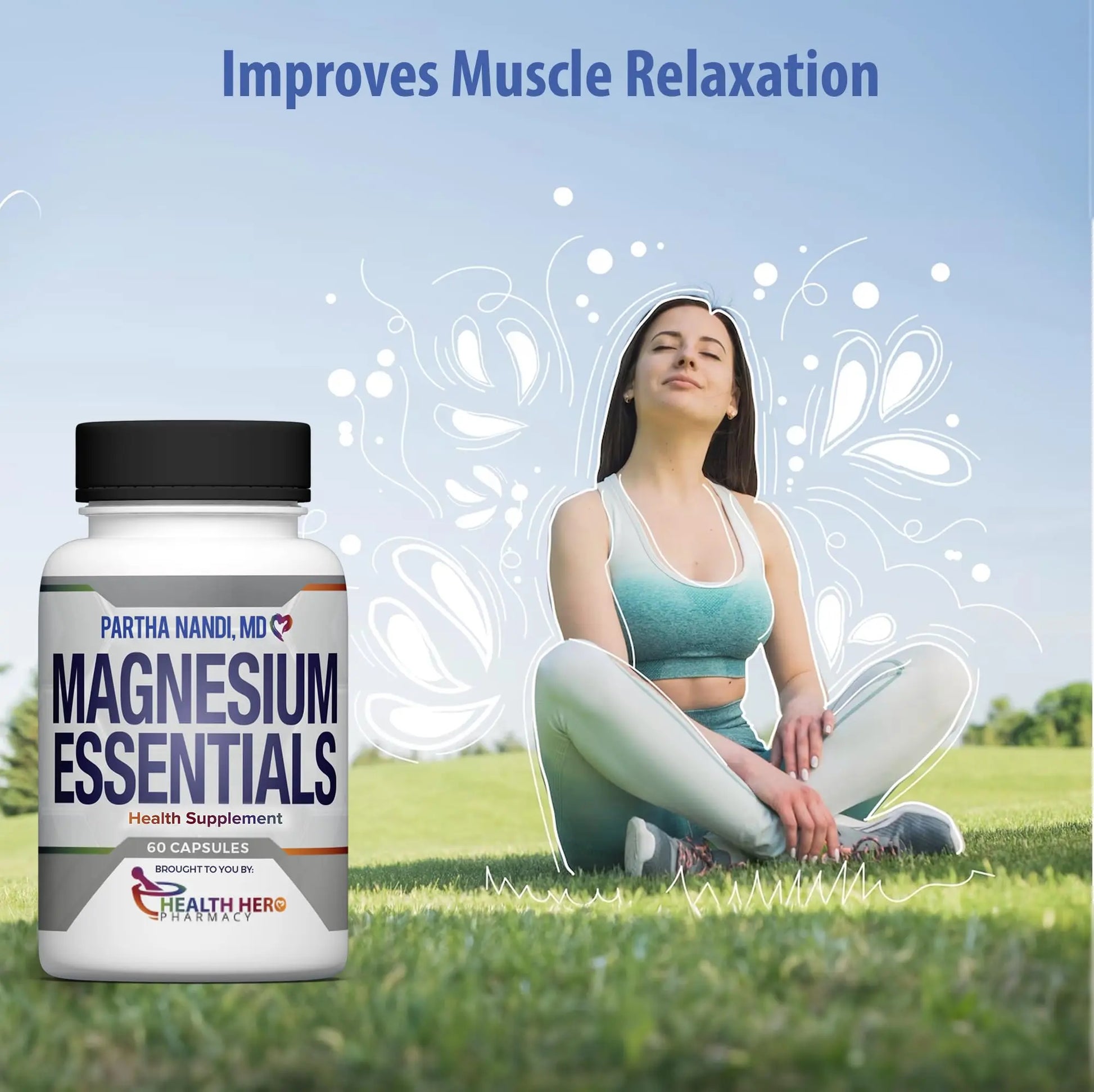 Triple Magnesium Citrate, Malate & Glycinate Complex Supplement – Supports Sleep, Stress, Muscle, Nerve & Heart Health – Advanced High-Absorption Formula – 235mg – 60 Capsules Partha Nandi, MD buy supplements Au