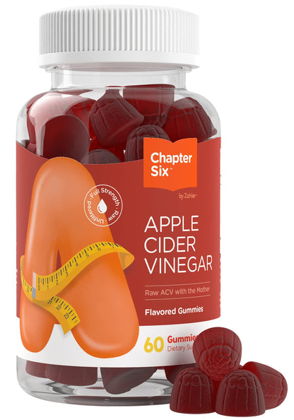 Zahler - Apple Cider Vinegar Gummies Kosher & Delicious ACV for Women Men Raw Zahler