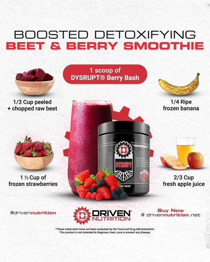 Driven Nutrition DYSRUPT: BCAA + Caffeine with Electrolytes: Sugar & Gluten Free Supplement Driven Nutrition