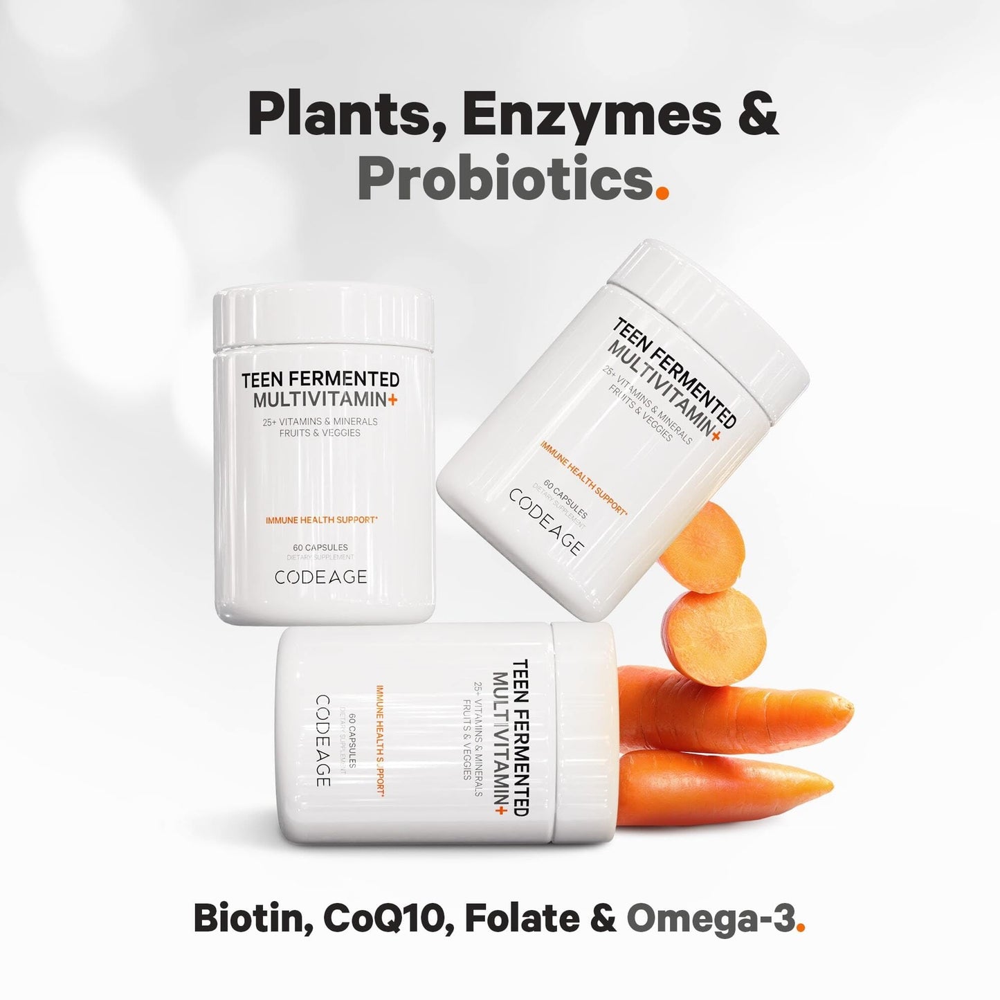Codeage Teen’s Daily Multivitamin Supplement, 25+ Vitamins & Minerals for Teenage Boys & Girls Codeage