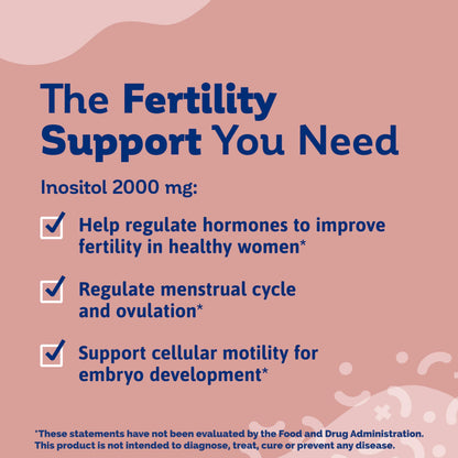 Biostime Mamabiotic Fertility and Conception Support Inositol Supplement | Folic Acid, Zinc, Selenium Biostime