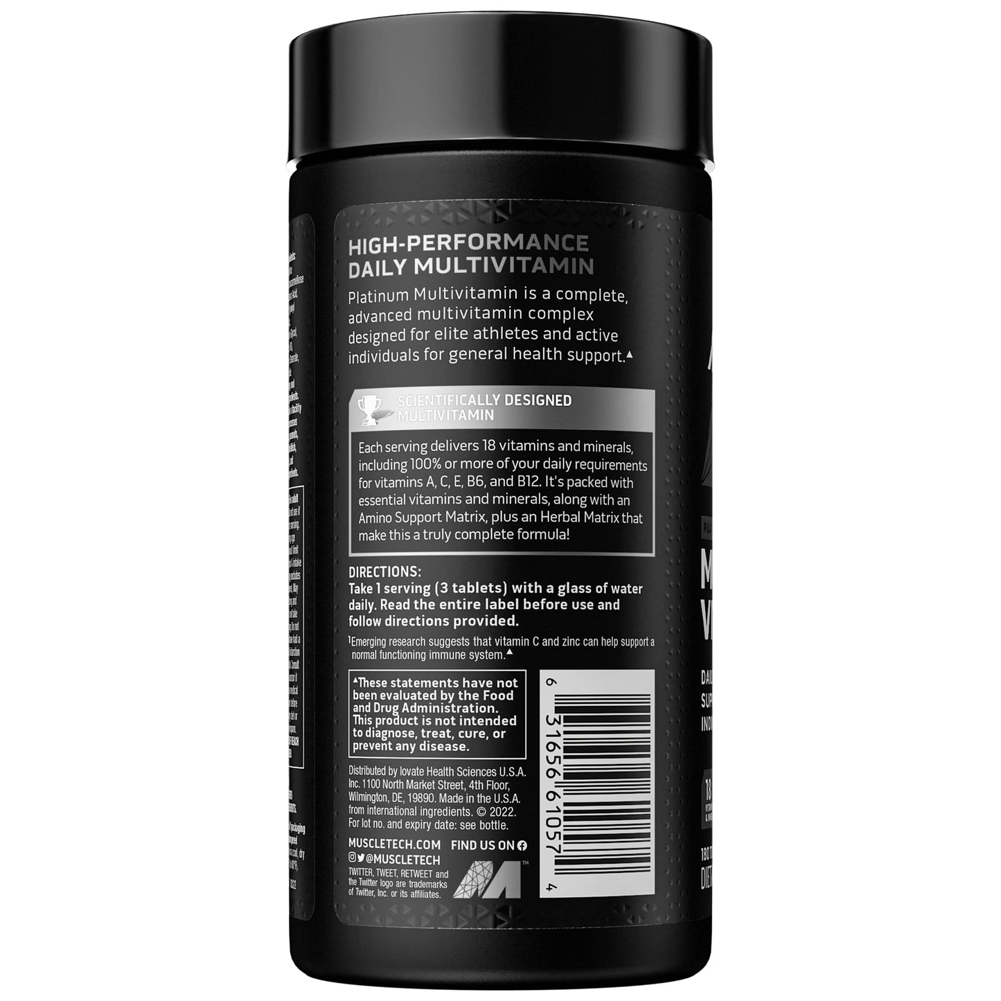 Muscletech Multivitamin for Men & Women Platinum Multivitamin | Vitamin C for Immune MuscleTechBuy Supplements Australia