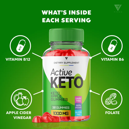 (2 Pack) Active Keto Gummies for Weight Loss Active Keto ACV Gummies Advanced Fyvus
