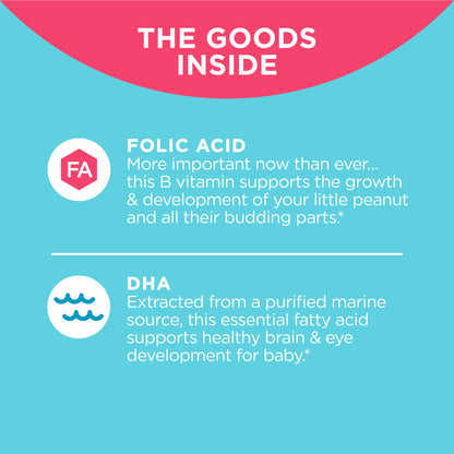 OLLY The Essential Prenatal Gummy Multivitamin, 30 Day Supply OLLY