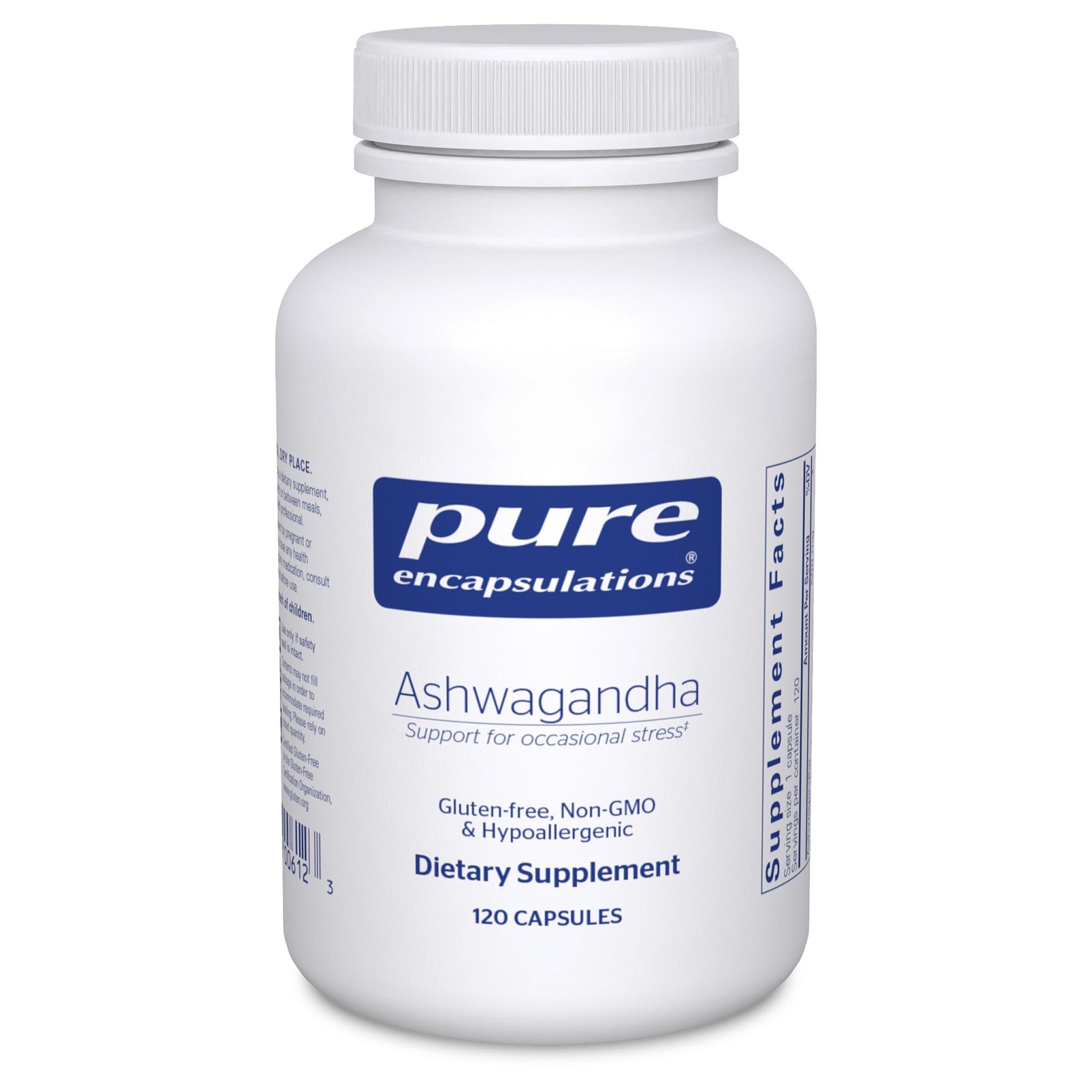 Pure Encapsulations Ashwagandha - 500 mg Ashwagandha Extract - Metabolism & Stress Support - Immune Support - GMO Free & Vegan - 120 Capsules Pure EncapsulationsBuy Supplements Australia