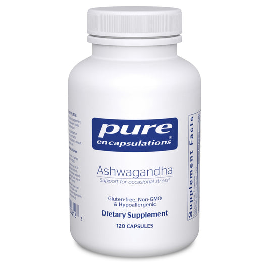 Pure Encapsulations Ashwagandha - 500 mg Ashwagandha Extract - Metabolism & Stress Support - Immune Support - GMO Free & Vegan - 120 Capsules Pure EncapsulationsBuy Supplements Australia