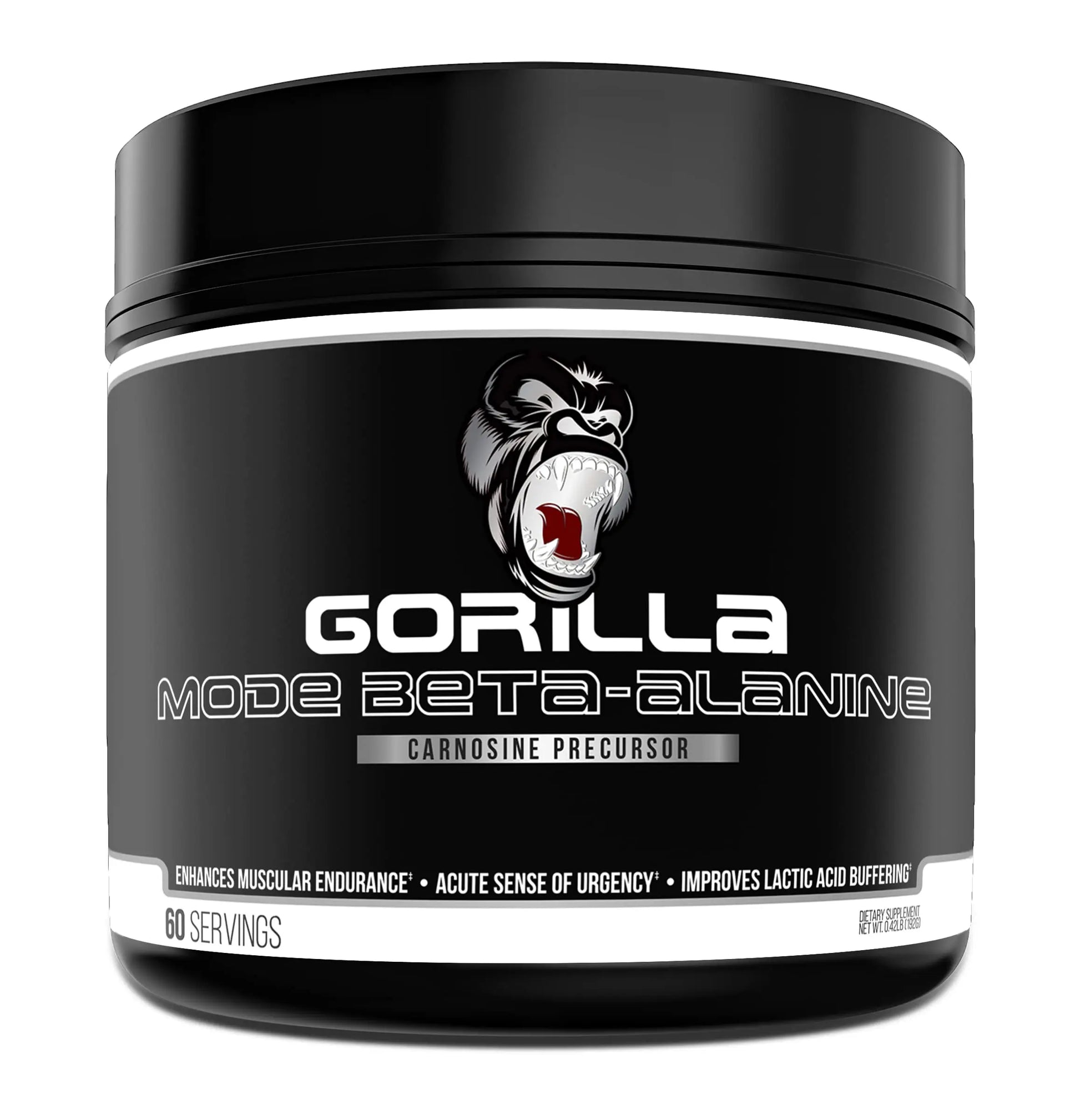 Gorilla Mode Beta-Alanine – Carnosine Precursor/Enhanced Muscular Endurance Gorilla Mind