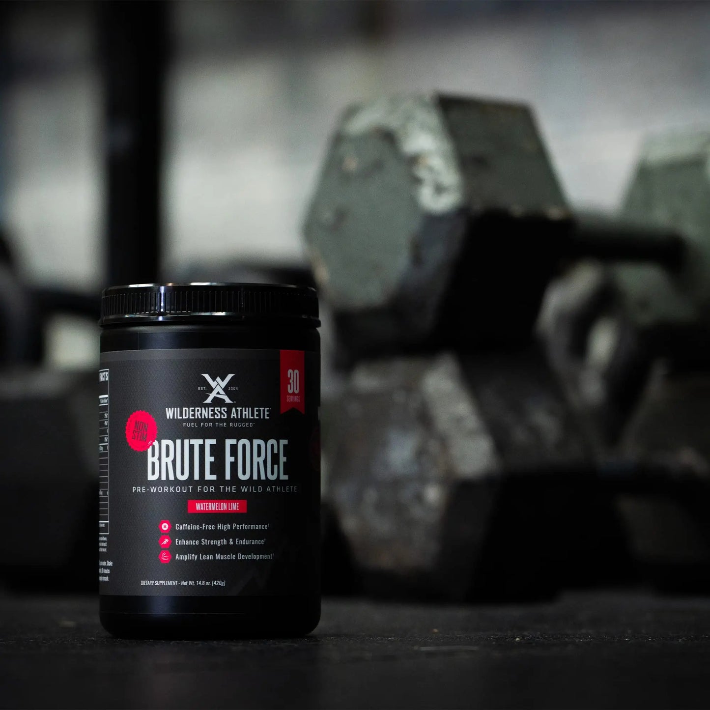Wilderness Athlete - Brute Force (Caffeine Free Preworkout) | Stim Free Pre Workout Energy Wilderness Athlete