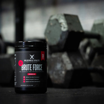 Wilderness Athlete - Brute Force (Caffeine Free Preworkout) | Stim Free Pre Workout Energy Wilderness Athlete