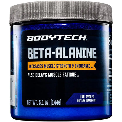 BODYTECH Beta-Alanine Powder - Unflavored (5.1 oz. / 90 Servings) BODYTECH