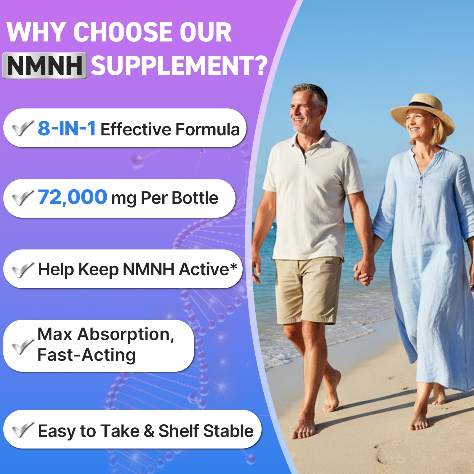 Wriayrui Sublingual NMNH (Dihydronicotinamide Mononucleotide), NMN Supplement Alternative, NAD+ Levels as We Age, Anti-Aging, Energy, NAD Resveratrol Supplement with w/NR, Resveratrol & TMG 120 Count WriayruiBuy Supplements Australia