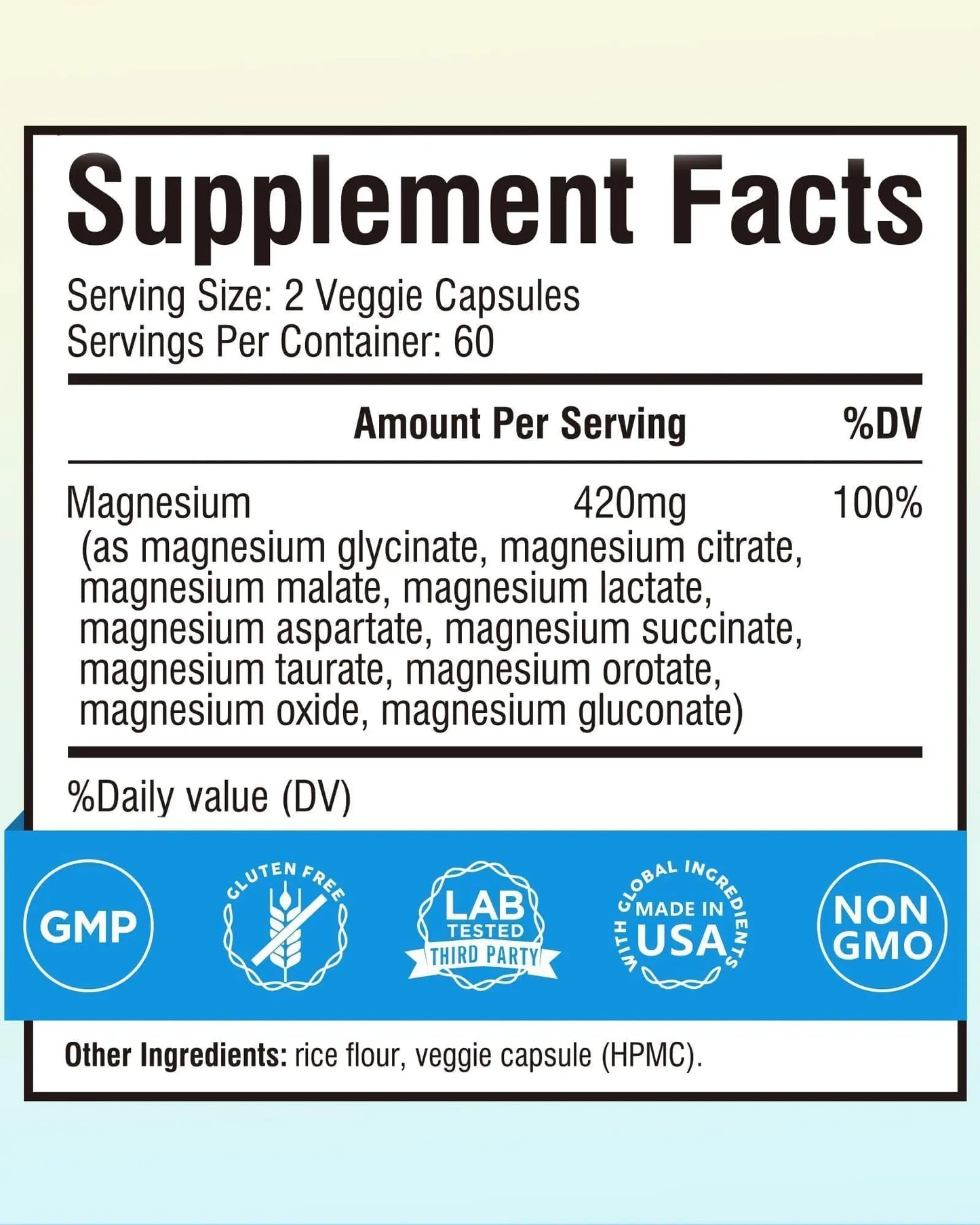 Terranics Magnesium Complex Supplement 420mg, 10-in-1 Full-Spectrum Formula, Glycinate, Citrate, Malate & More, Max Absorption, Bone and Heart Support, 120 Veggie Caps Terranics buy supplements Au