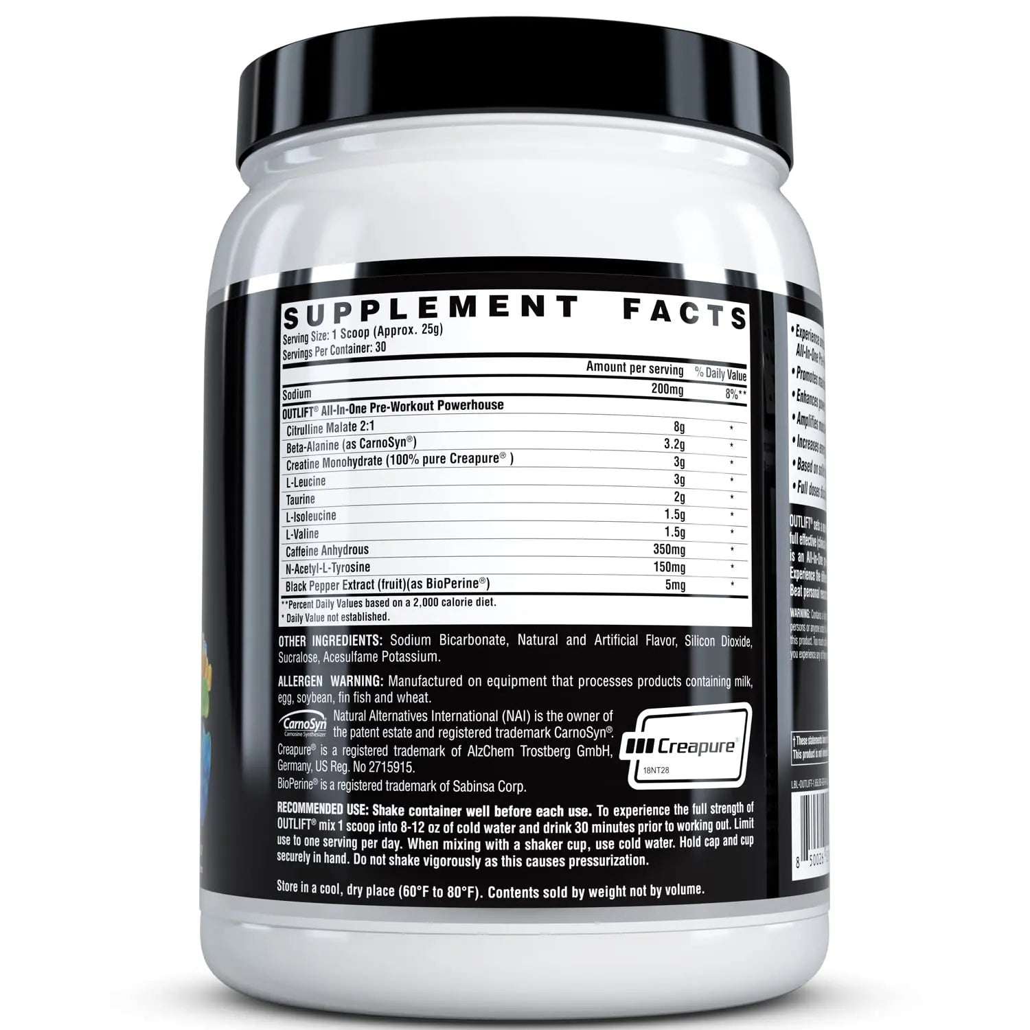 Nutrex Outlift Clinically Dosed Pre Workout Powder with Creatine, 8G Citrulline, BCAA Nutrex Research