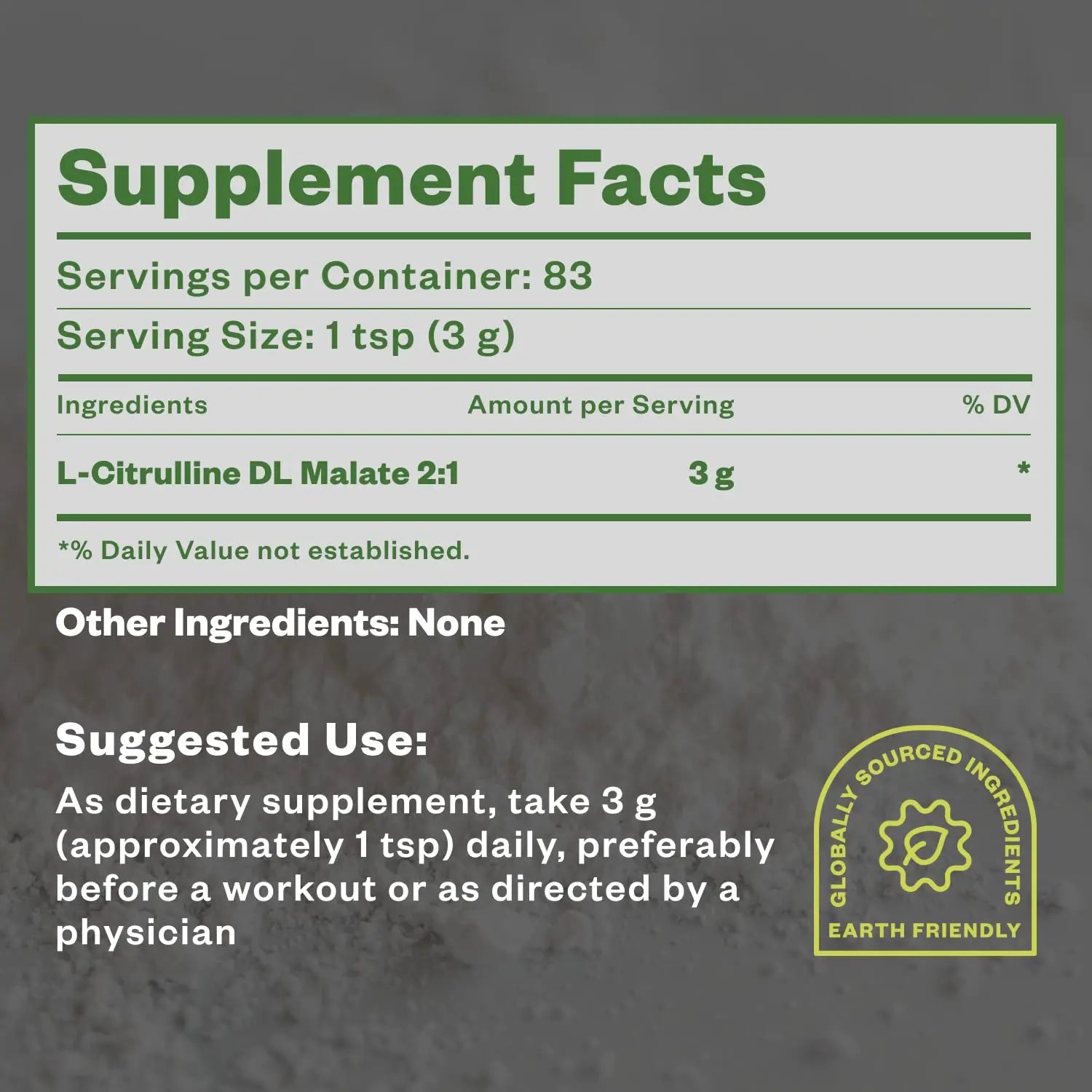 Purisure L-Ctrulline Powder 250g, Premium Citrulline 2:1 Malate Supplement for Strength Purisure