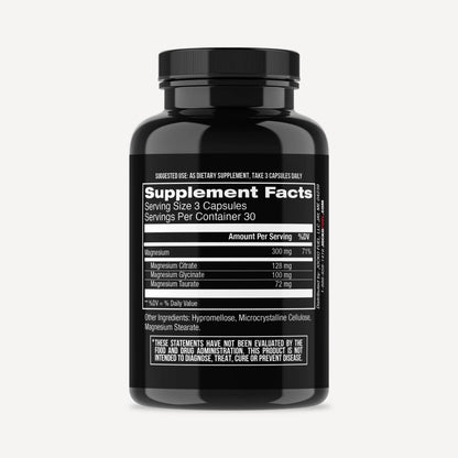Jocko Fuel Magnesium Complex Supplement - Magnesium Glycinate, Citrate, & Taurate Capsules Dietary Supplement for Muscle Recovery & Relaxation, Heart, Nerve, Bone Support, & Sleep 30-Day Supply Jocko Fuel buy supplements Au