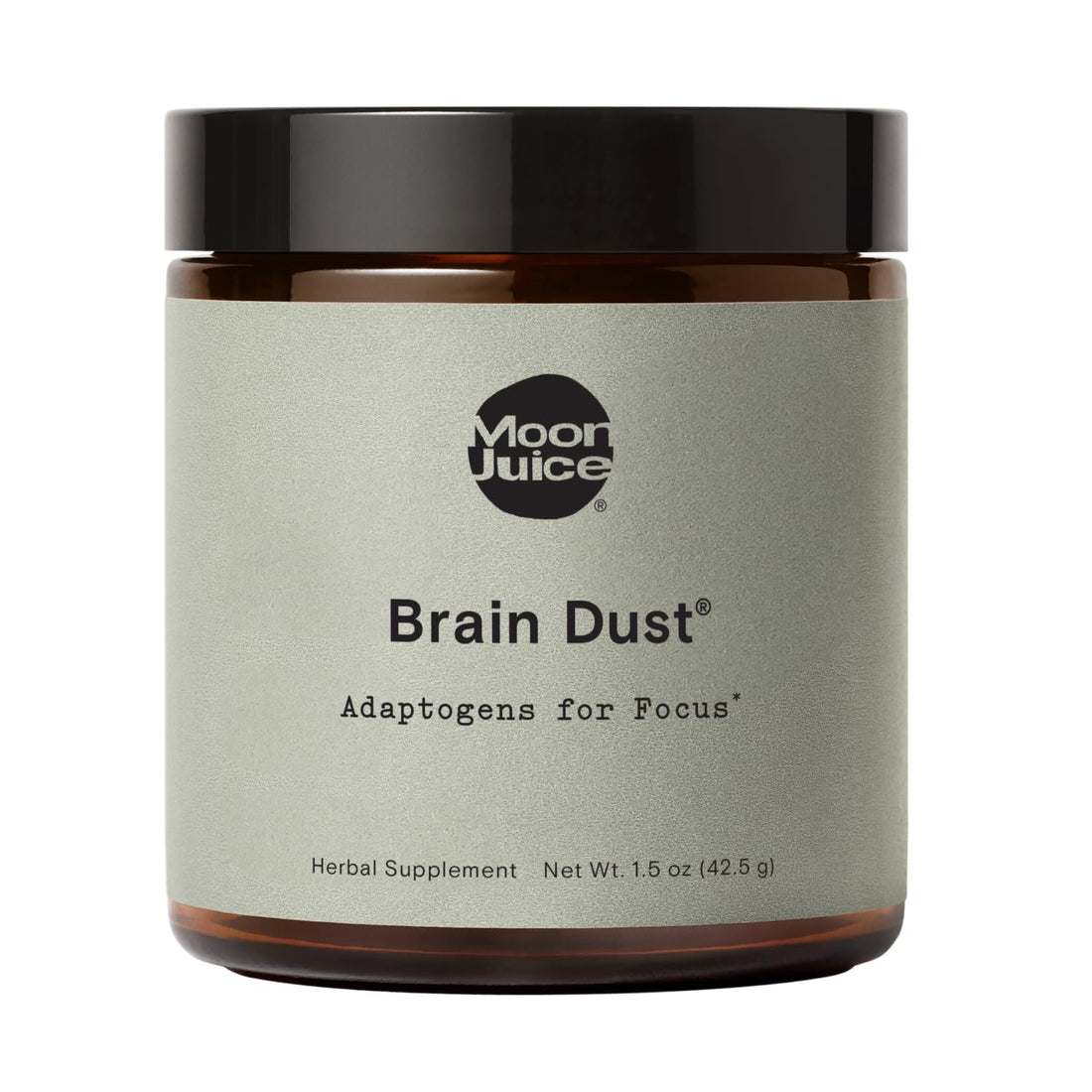 Moon Juice Brain Dust - Adaptogenic Mushroom Supplement for Memory & Focus - Lion’s Mane, Ginkgo Biloba & Ashwagandha - Caffeine-Free, Vegan Brain Supplement - 1.5 oz Moon JuiceBuy Supplements Australia