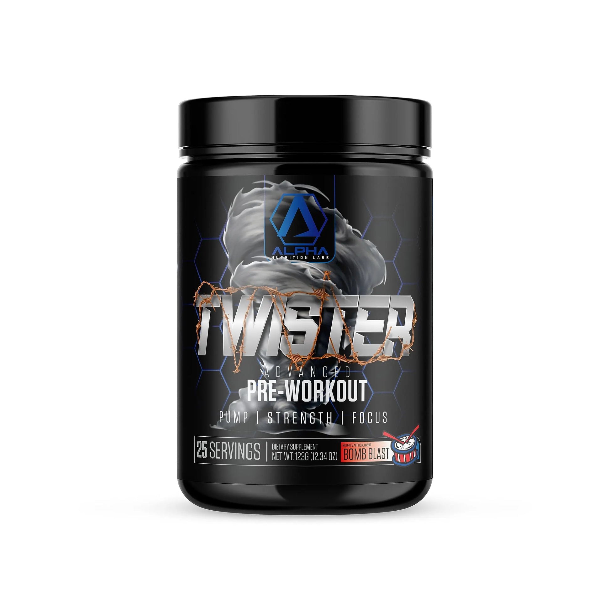 Alpha Nutrition Labs Twister Advanced Pre-Workout Powder (Raspberry Lemonade) Alpha Nutrition Labs