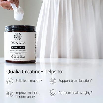Qualia Creatine | Advanced Creatine Complex | 2 Sources + Magnesium | Optimized Absorption | Muscle Performance, Brain Function, & Healthy Aging (30 Servings) QUALIA LIFE SCIENCES buy supplements Au