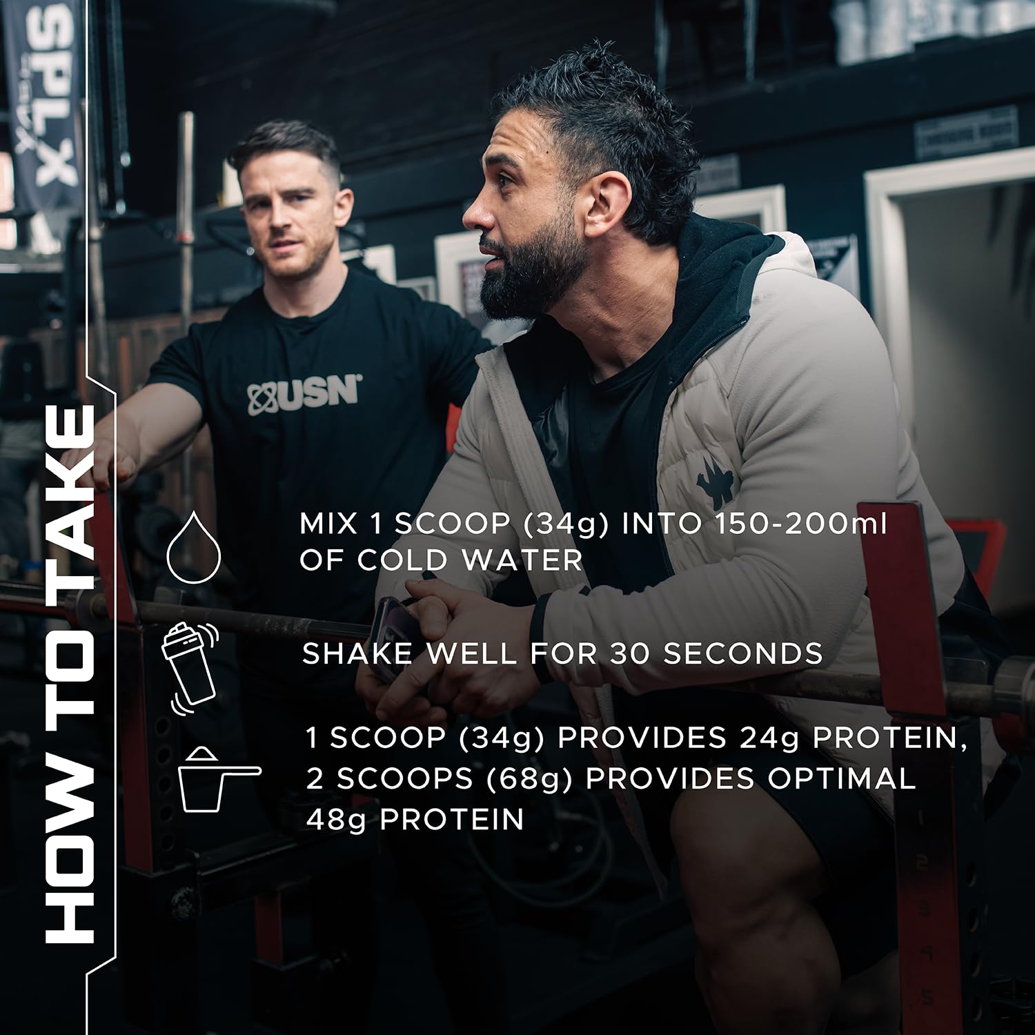 USN Blue Lab Whey Protein Powder: Strawberry - Whey Protein 2kg - Post-Workout - USN