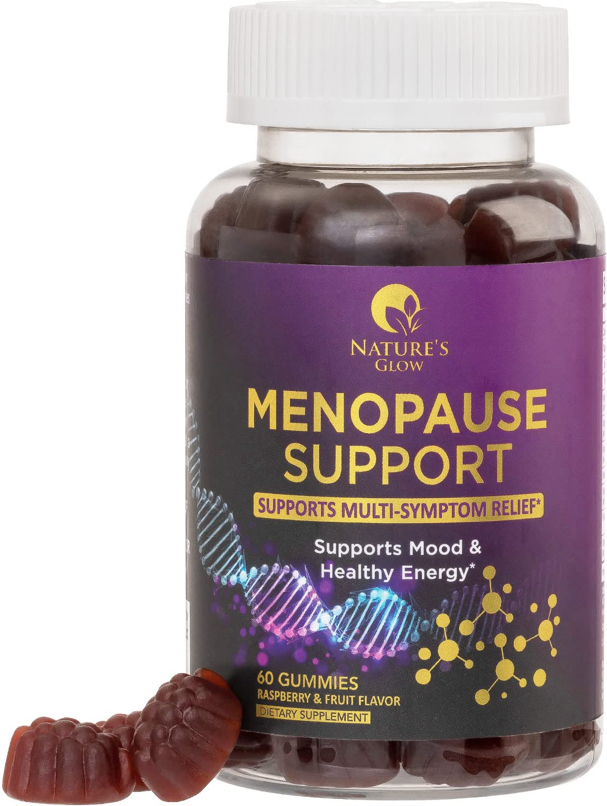 Menopause Support Supplement for Women - Multi Benefit Menopause Relief Vitamin Gummy Nature's Glow