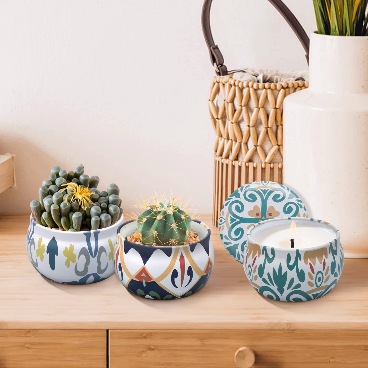 10 Pack Scented Candles Gifts, Aromatherapy Candles for Home Scented with 2 Coasters Yinuo Candle