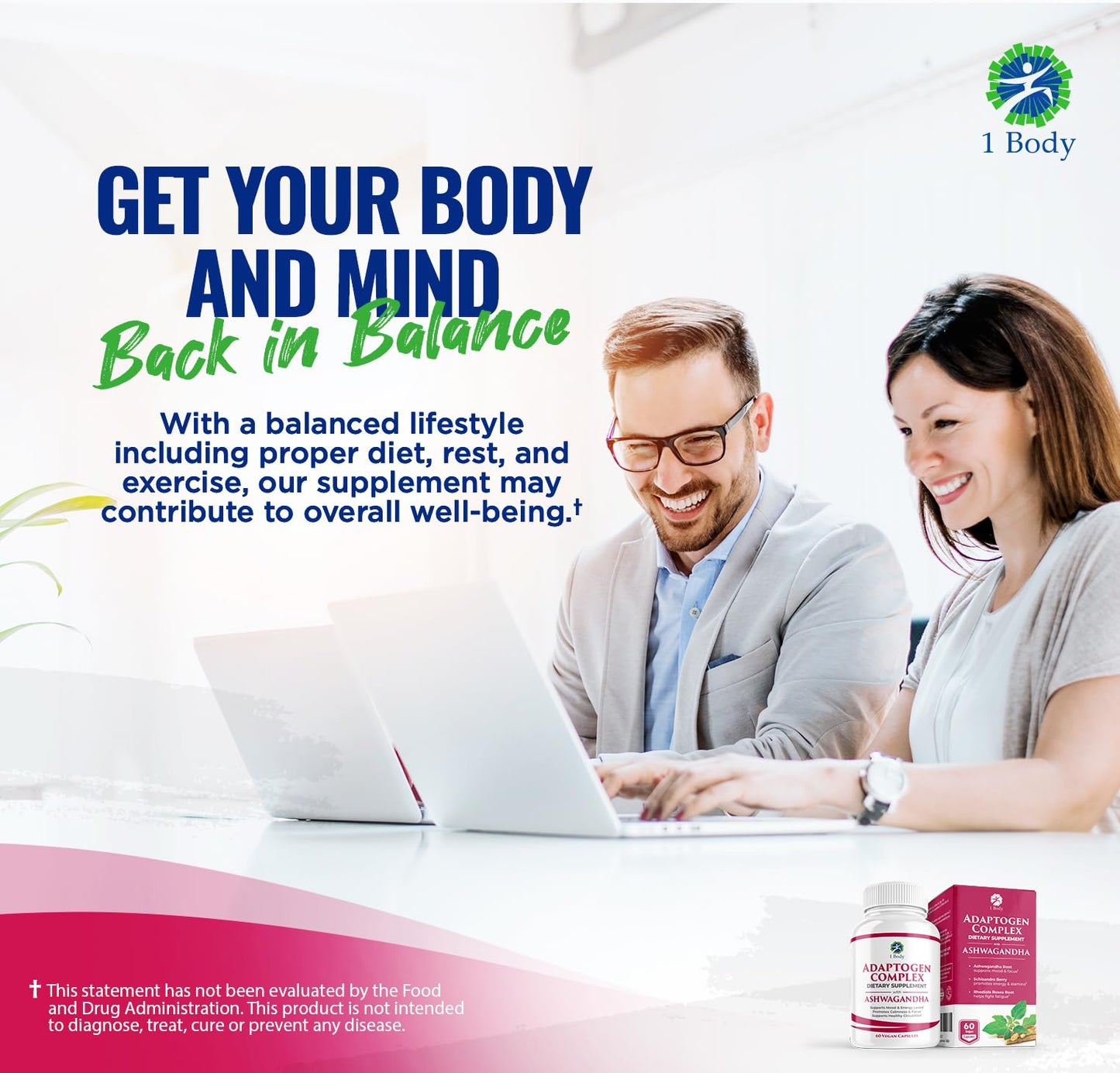 1 Body Adaptogen Complex with Ashwagandha 1 Body