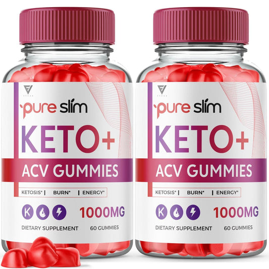 (2 Pack) Pure Slim Keto ACV Gummies, Pure Slim Keto ACV Gummies Advanced Kelly Clarkson Fyvus