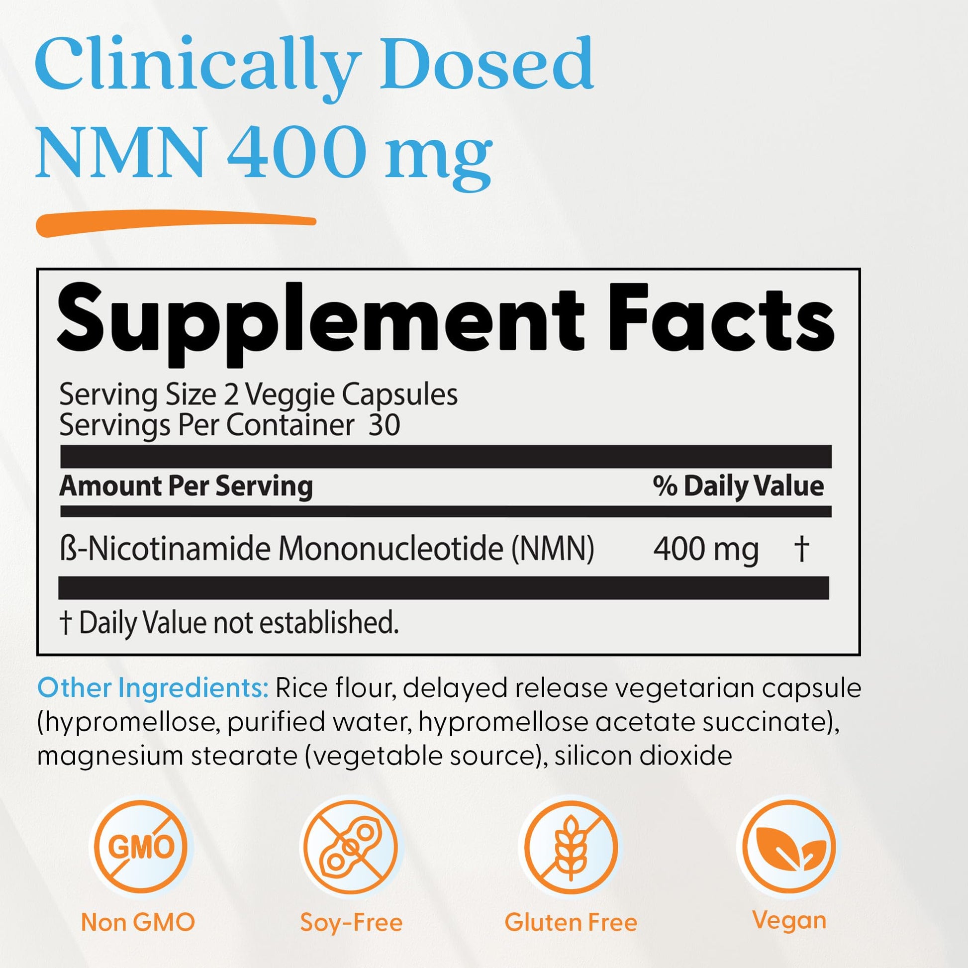 Doctor's Best NMN Supplement for Women & Men - Supports NAD+ Production & Cellular Energy, Beta Nicotinamide Mononucleotide, 200 mg per Capsule, Vegan, Non GMO - 60 Veg Caps Doctor's BESTBuy Supplements Australia