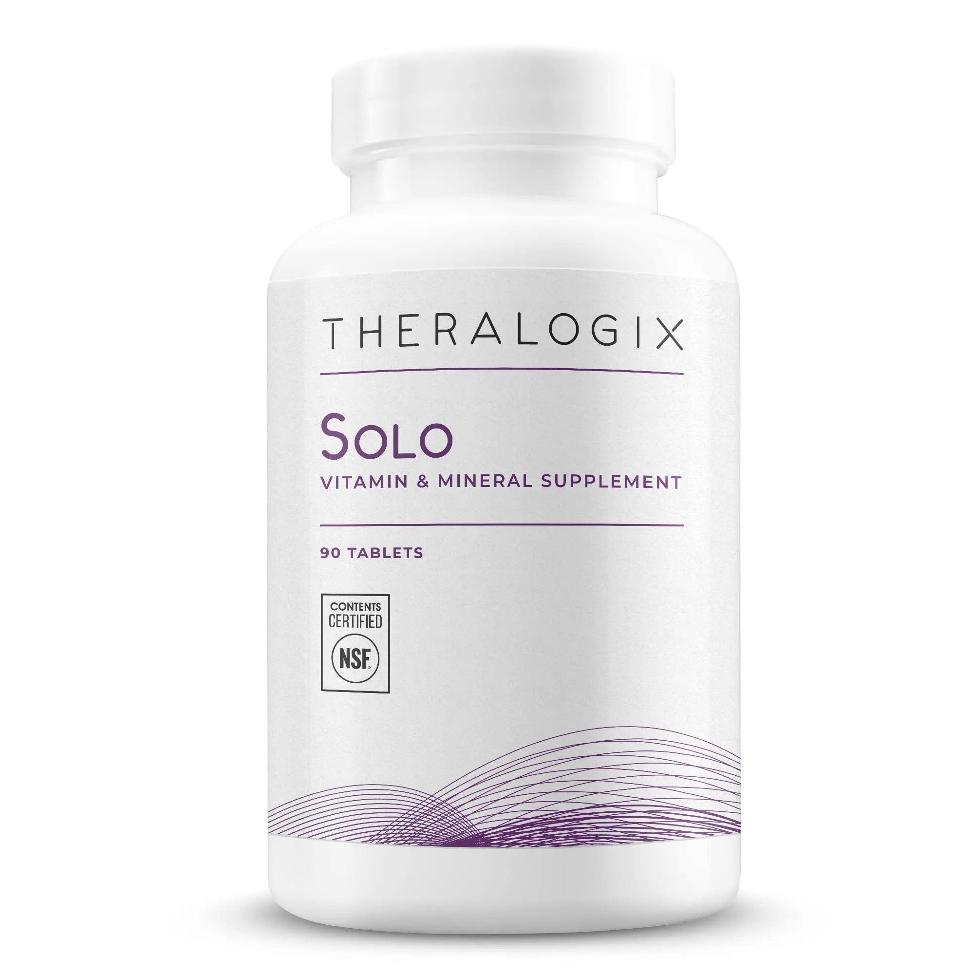 Theralogix Solo Multivitamin & Multimineral Supplement Without Iron - 90-Day Supply - Iron-Free Multivitamin Theralogix