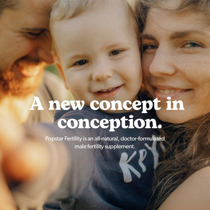 POPSTAR Fertility Supplement for Men - Doctor Formulated Men's Prenatal Vitamins POPSTAR