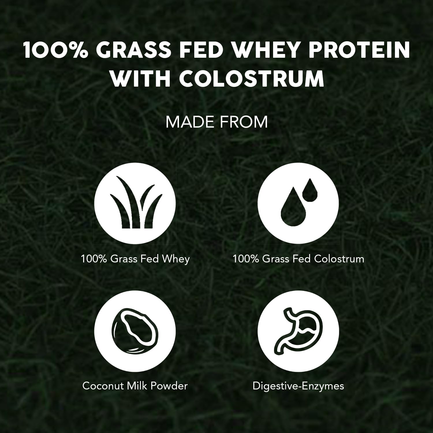 Paleovalley 100% Grassfed Whey Protein Powder with Colostrum, 30 Serving - Vanilla, 13g Protein, Muscle Building, Immune Support, Gut Health PaleovalleyBuy Supplements Australia