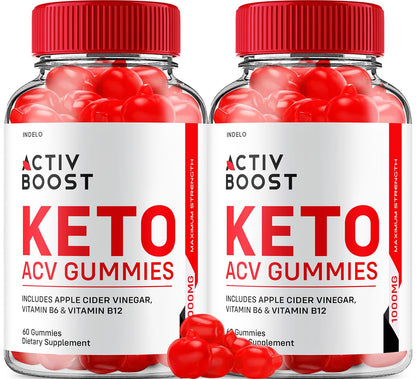 (2 Pack) Activ Boost Keto ACV Gummies - Activ Boost Keto ACV Gummies Reviews Indelo