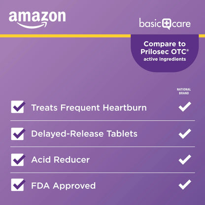 Amazon Basic Care Omeprazole Delayed Release Tablets 20 mg, Acid Reducer, Heartburn Medicine, 14-Day Course of Treatment, 28 Count Amazon Basic Care buy supplements Au