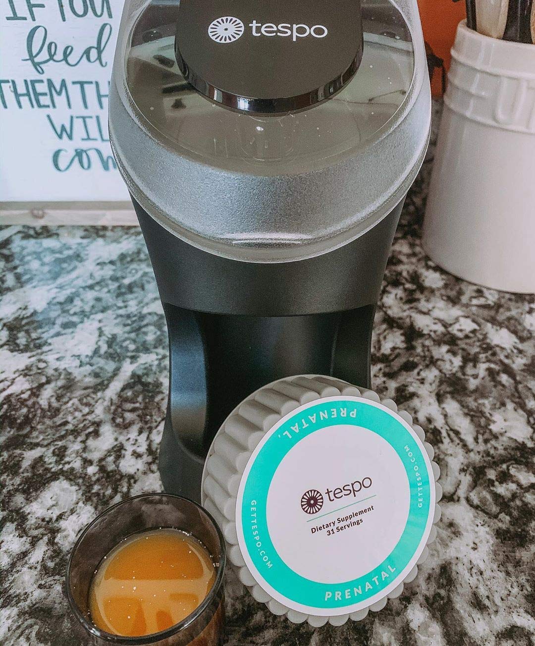 Prenatal Liquid Vitamin | 2 Oz. Liquid Serving | No Nausea | 31 Servings | Zero Sugar | Zero Pills Tespo