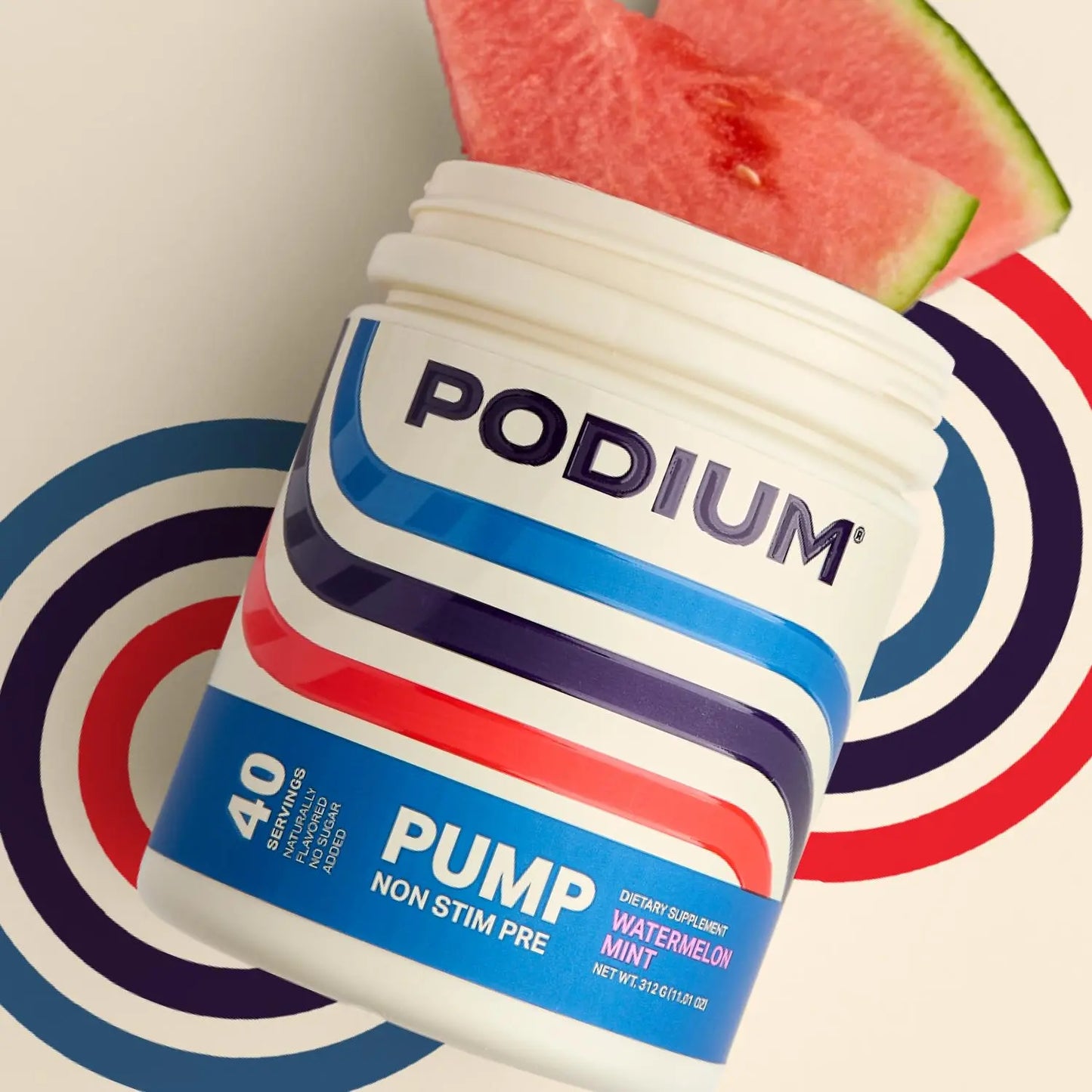 Podium Nutriton, Pump, Stimulant Free Pre-Workout, 40 Servings (Watermelon Mint) Podium Nutrition