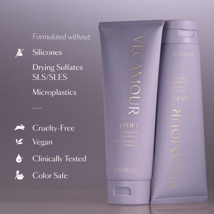 Uplift Volumizing Shampoo & Conditioner Kit, For Fine & Flat Hair, Provides Volume, Non Sticky Formula for Healthy Fuller Looking Hair VEGAMOURBuy Supplements Australia