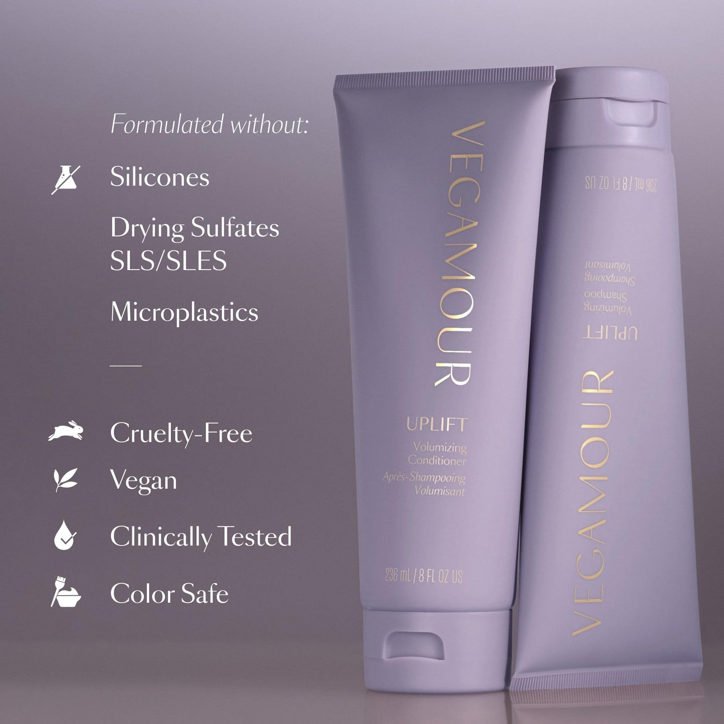 VEGAMOUR UPLIFT Volumizing Conditioner For fine, flat & thinning hair, Provides Volume & Resists Humidity, Non Sticky Formula, Bouncy Soft Hair VEGAMOURBuy Supplements Australia
