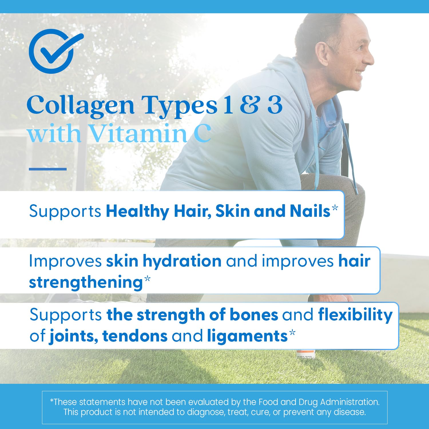 Doctor's Best Collagen Types 1 & 3 with Vitamin C, Non-GMO, Gluten Free, Soy Free, Supports Hair, Skin, Nails, Tendons & Bones, 500 mg, 240 Caps (DRB-00263) Doctor's BESTBuy Supplements Australia