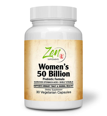 Zen Supplements - Womens 50 Billion Probiotic Formula - Supports Urinary and Vaginal Health Zen Supplements