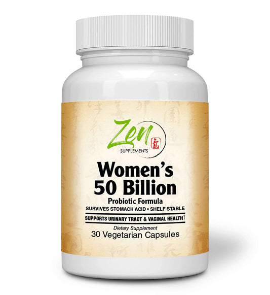 Zen Supplements - Womens 50 Billion Probiotic Formula - Supports Urinary and Vaginal Health Zen Supplements