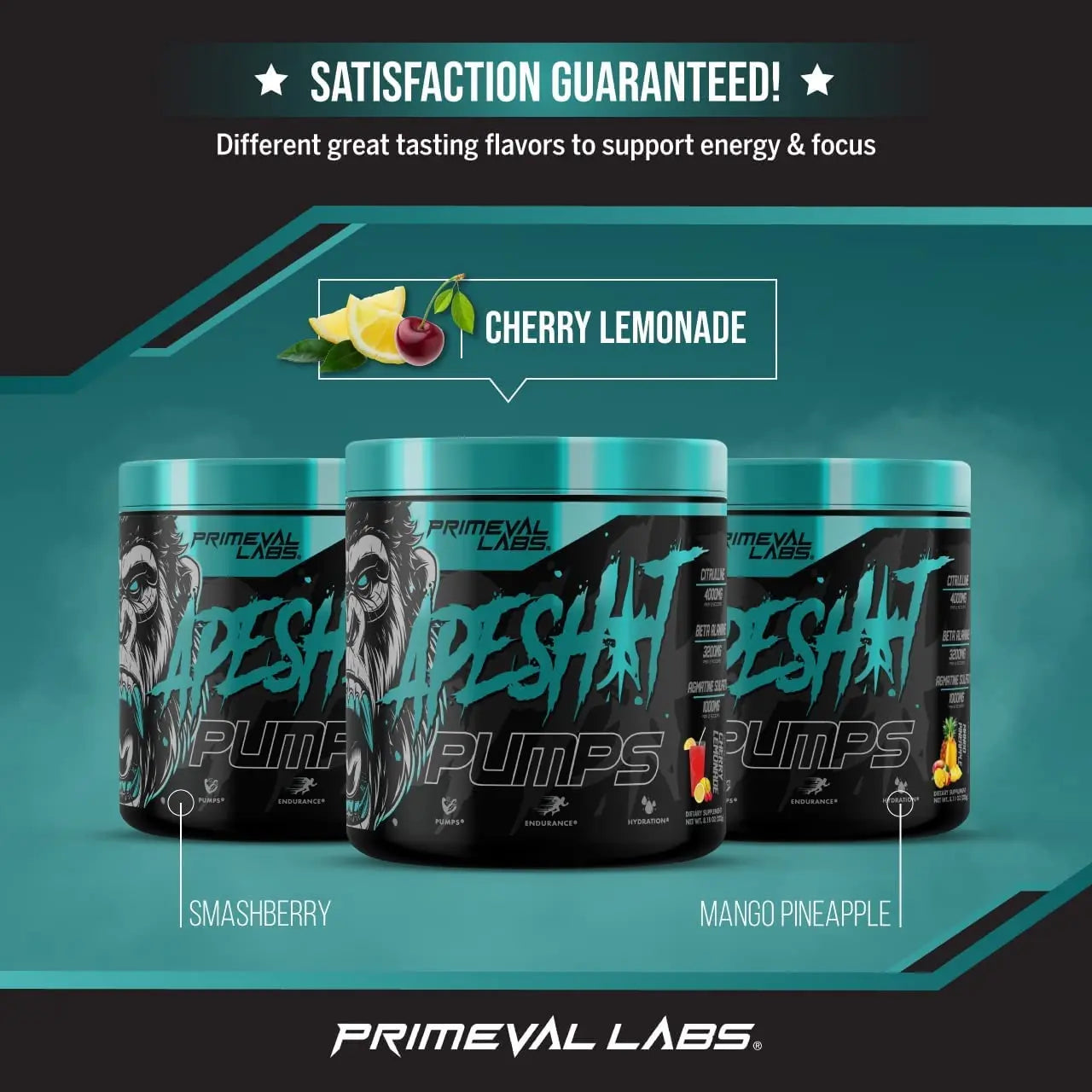 Primeval Labs Ape Pumps Natural Pre Workout Powder | Caffeine Free Preworkout Primeval Labs